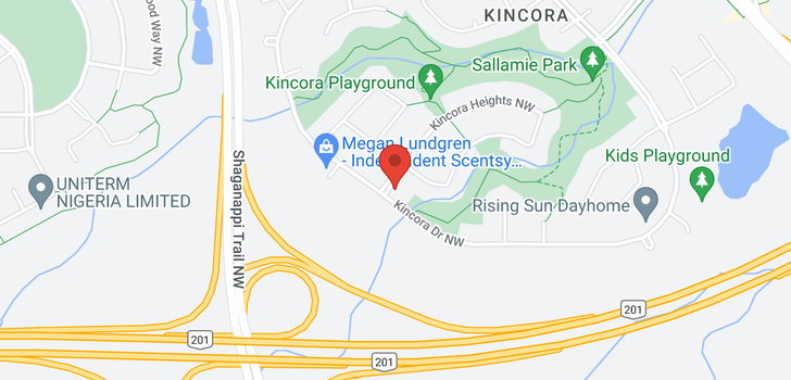 map of 373 Kincora Drive NW